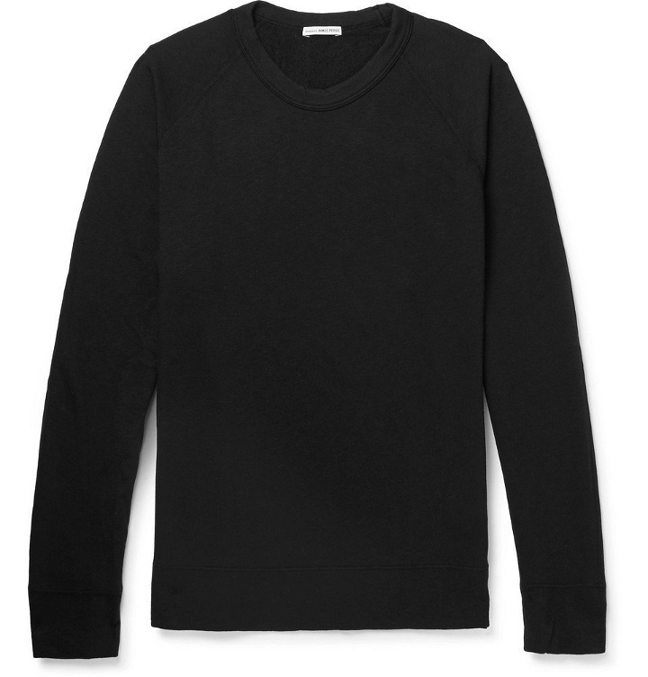 Photo: James Perse - Loopback Supima Cotton-Jersey Sweatshirt - Men - Black