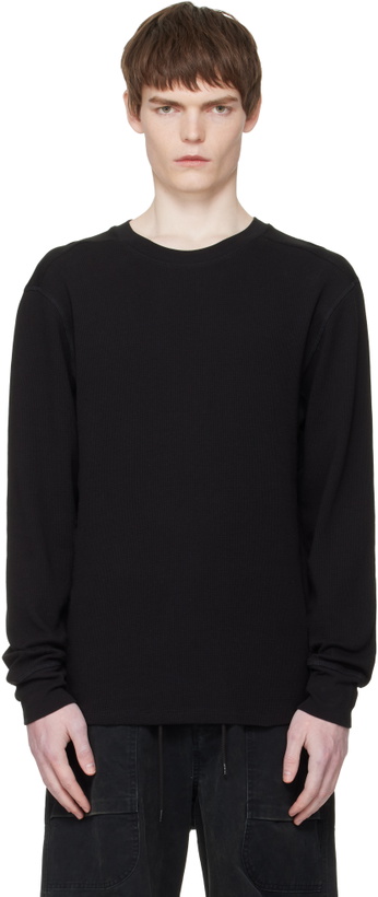 Photo: Entire Studios Black Thermal Long Sleeve T-shirt