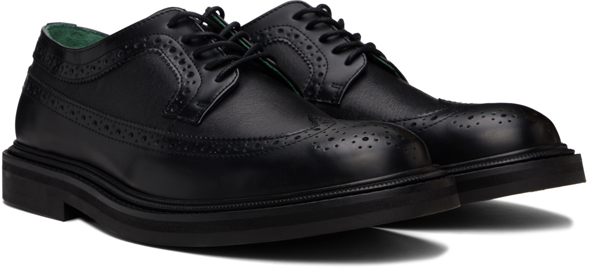 VINNY’s Black Vinnee Two-Tone Brogue Derbys