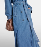 Dries Van Noten Denim trench coat