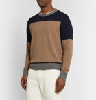 J.Crew - Colour-Block Merino Wool-Blend Sweater - Blue