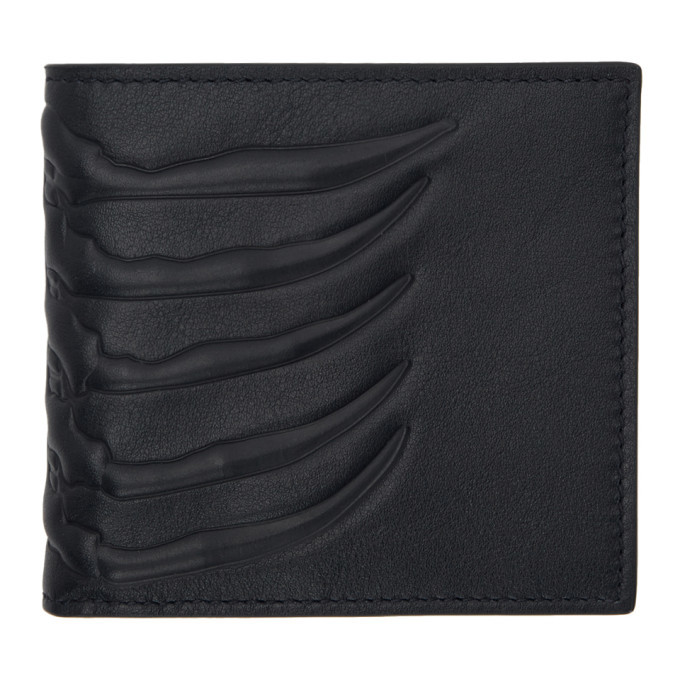 Photo: Alexander McQueen Navy Rib Cage Wallet