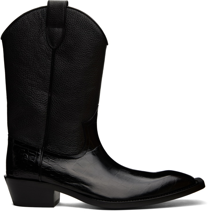 Photo: Martine Rose Black Cowboy Boots