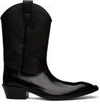 Martine Rose Black Cowboy Boots