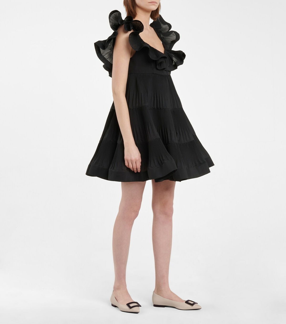 Roger Vivier Gommettine leather ballet flats