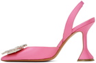 Amina Muaddi Pink Begum Sling 95 Heels
