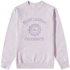 Saint Laurent Men's University Crew Sweat in Grey