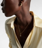FoundRae Infinite Gratitude 18kt gold necklace with diamonds and sapphires