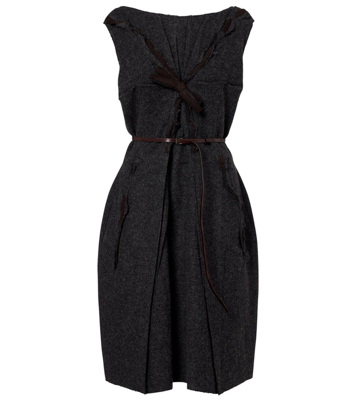 Prada Ribbed-knit cotton midi dress Prada Prada Ribbed-knit cotton midi dress Prada