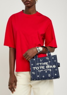Marc Jacobs The Tote Small Printed Canvas Tote - Navy - One Size