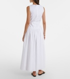 Loulou de Saison Ama cotton poplin maxi dress