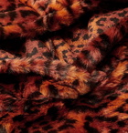 Aries - Leopard-Print Faux Fur Hoodie - Brown