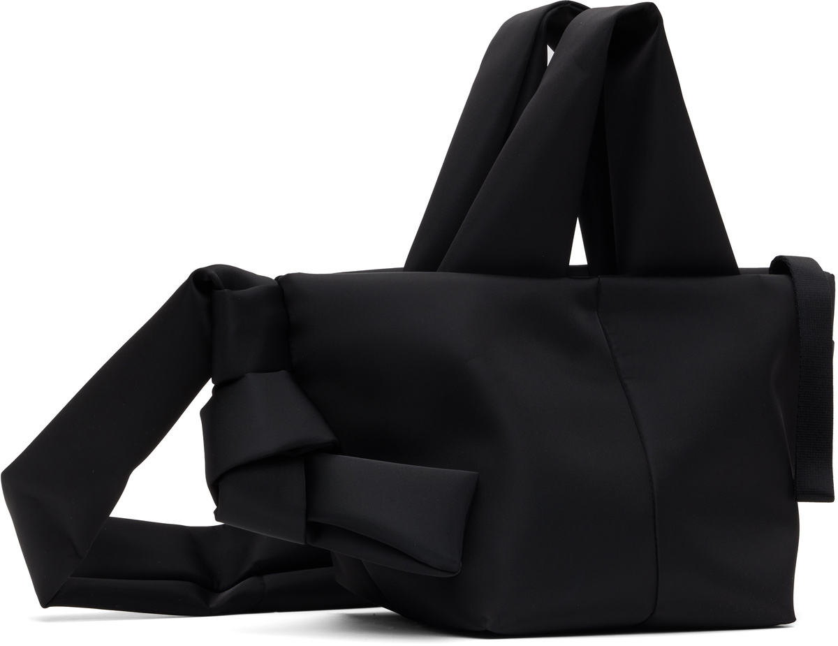 Côte&Ciel Black Amu Mini Sleek Nylon Tote