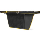 Fendi - Logo-Jacquard Canvas and Leather Belt Bag - Brown