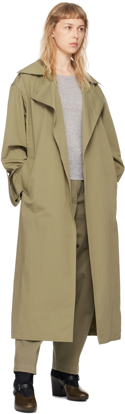 House of Dagmar Khaki Mid-Rise Trousers