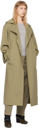 House of Dagmar Khaki Mid-Rise Trousers