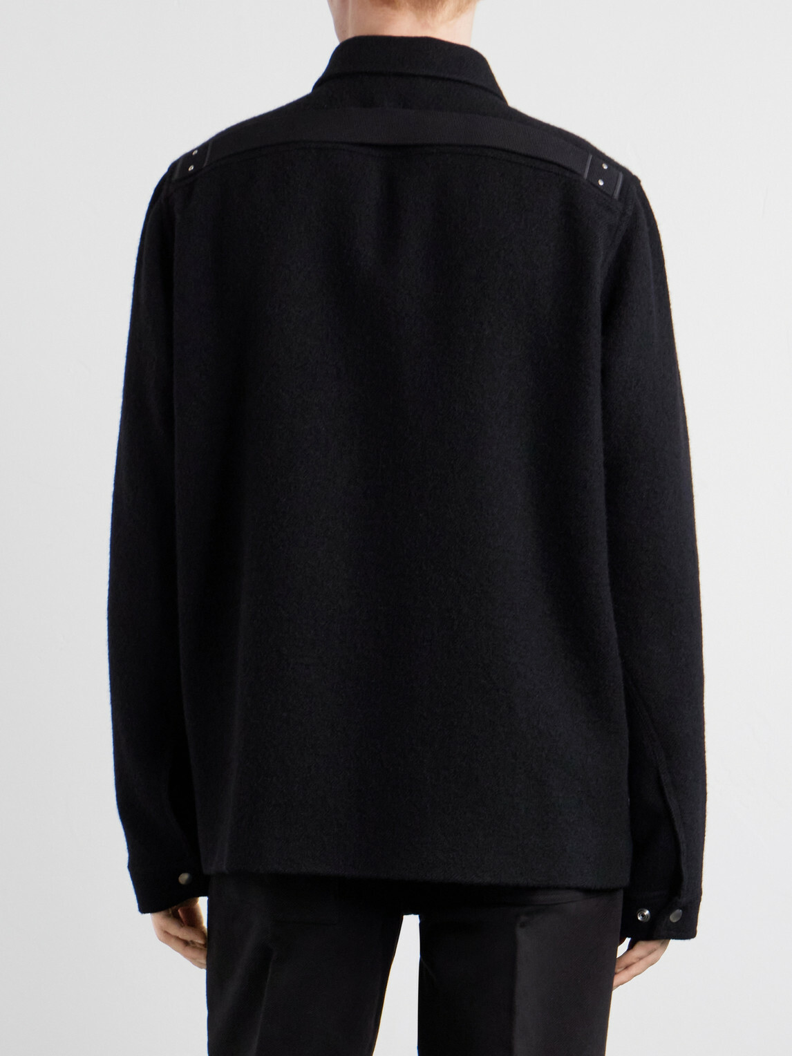 Rick Owens - Brad Virgin Wool Zip-up Jacket - Black