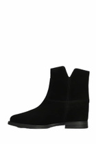 Via Roma 15 Ankle Boots Inside Wedge In Black Suede