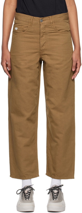 Photo: C.P. Company Brown Five-Pocket Trousers