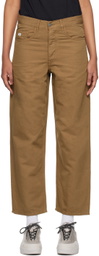 C.P. Company Brown Five-Pocket Trousers