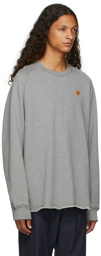 Kenzo Grey Oversized Tiger Crest Sweatshirt