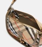 Burberry Clip Messenger Medium leather-trimmed shoulder bag