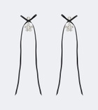 Simone Rocha Bow-detail crystal-embellished drop earrings