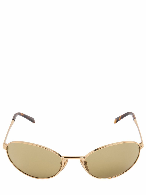 Photo: PRADA Round Metal Sunglasses