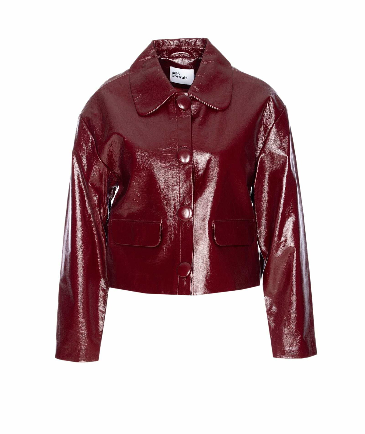 Kim Matin Black Leather Oversized Jacket