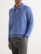 Rubinacci - Cashmere Polo Shirt - Blue