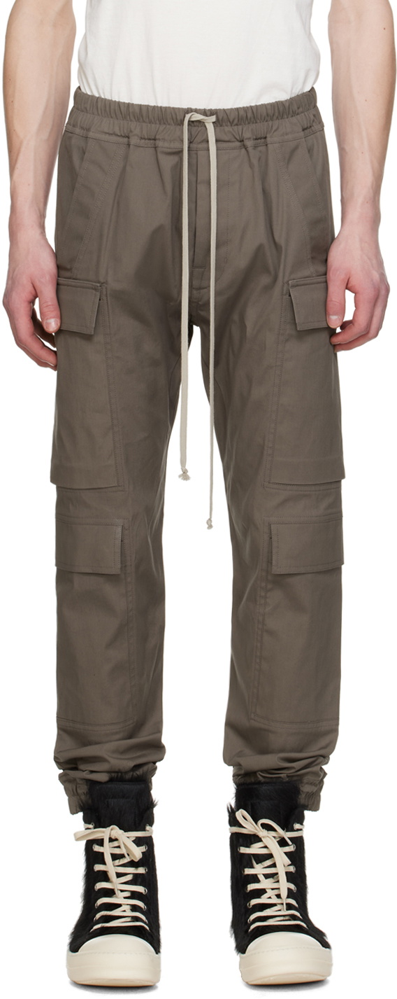 Rick Owens Gray Mastodon Mega Cargo Pants Rick Owens