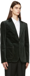 Acne Studios Green Corduroy Suit Blazer