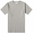 Drake's Men's Pocket Flame T-Shirt in Grey Melange