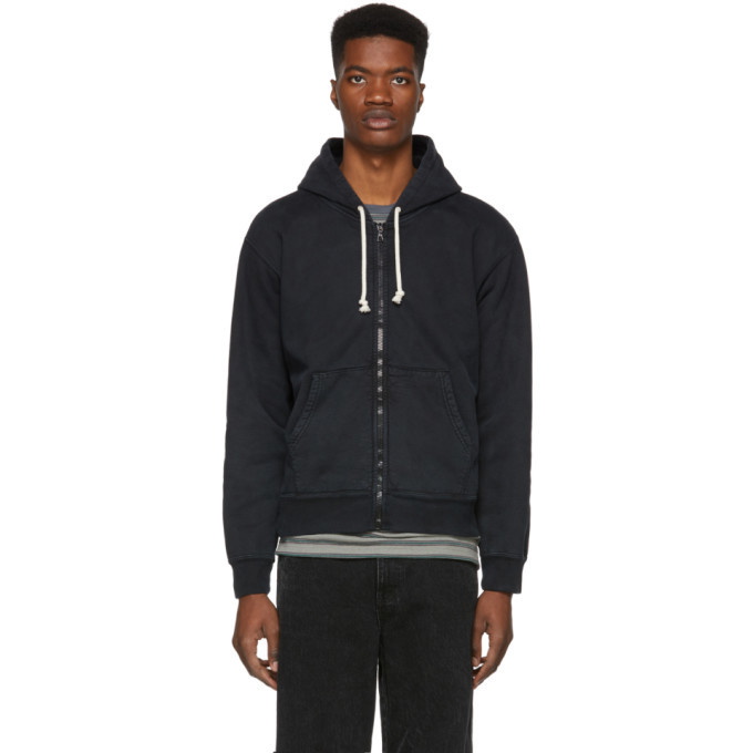 Photo: John Elliott Black Replica Full Zip Hoodie