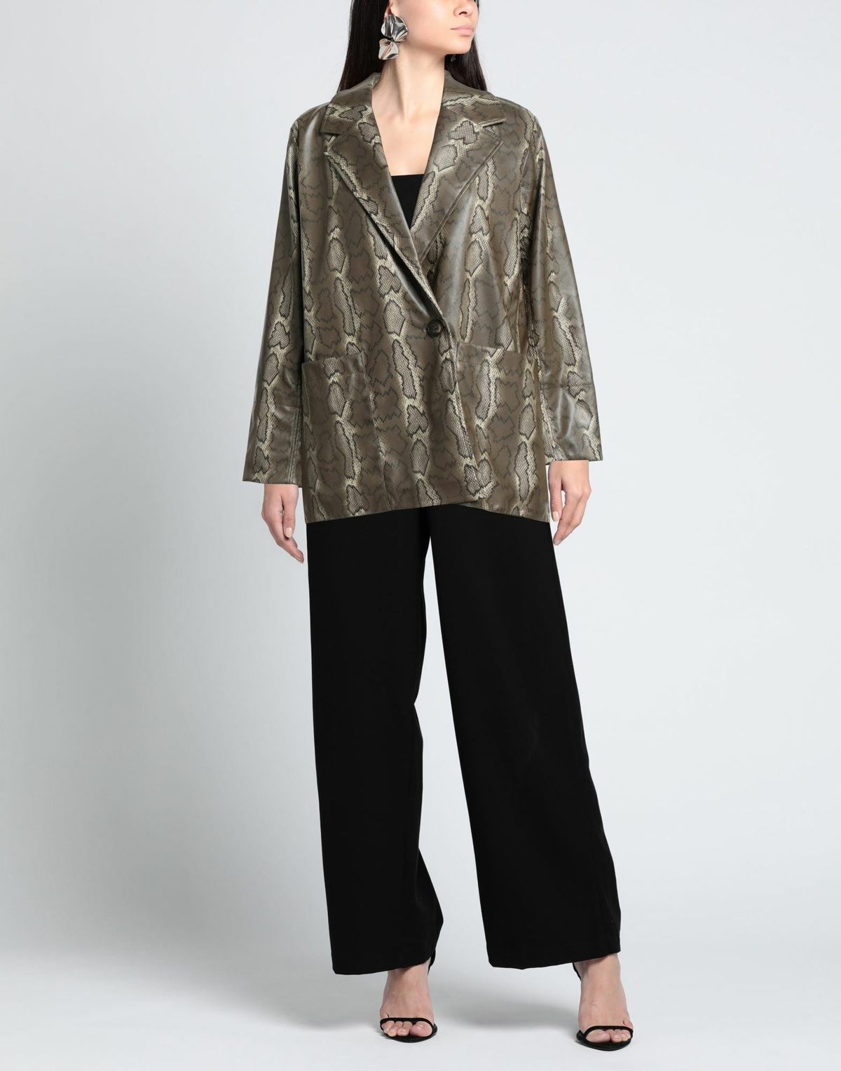 Soulland Womens Blazer Military in Green