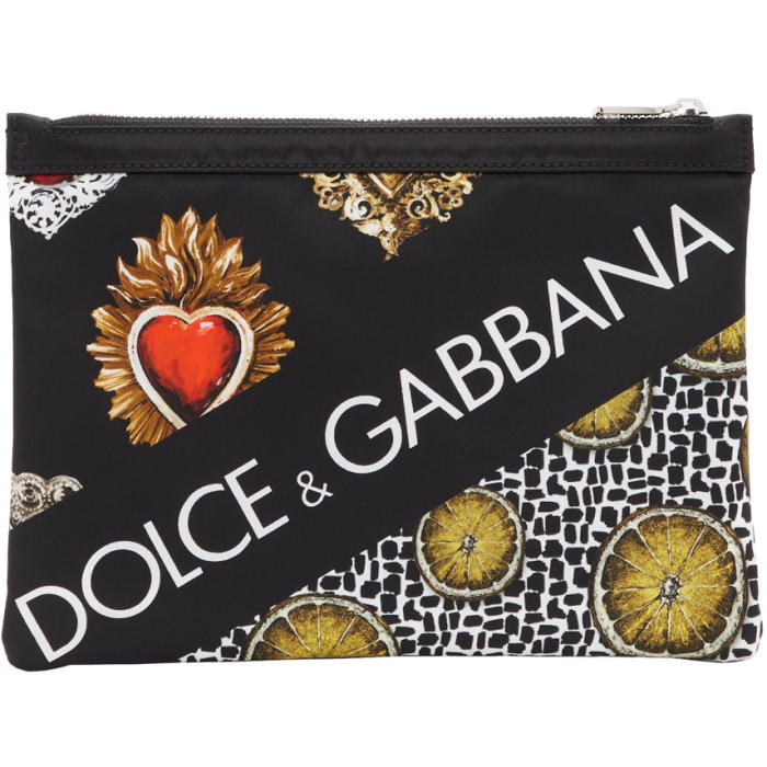 Photo: Dolce and Gabbana Black Lemon and Sacré Coeur Pouch