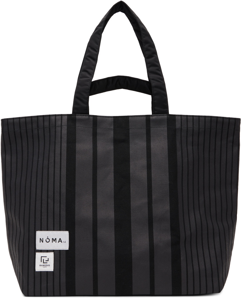 NOMA t.d. Black Large Stripe Tote NOMA t.d
