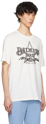 Balmain White Star T-Shirt