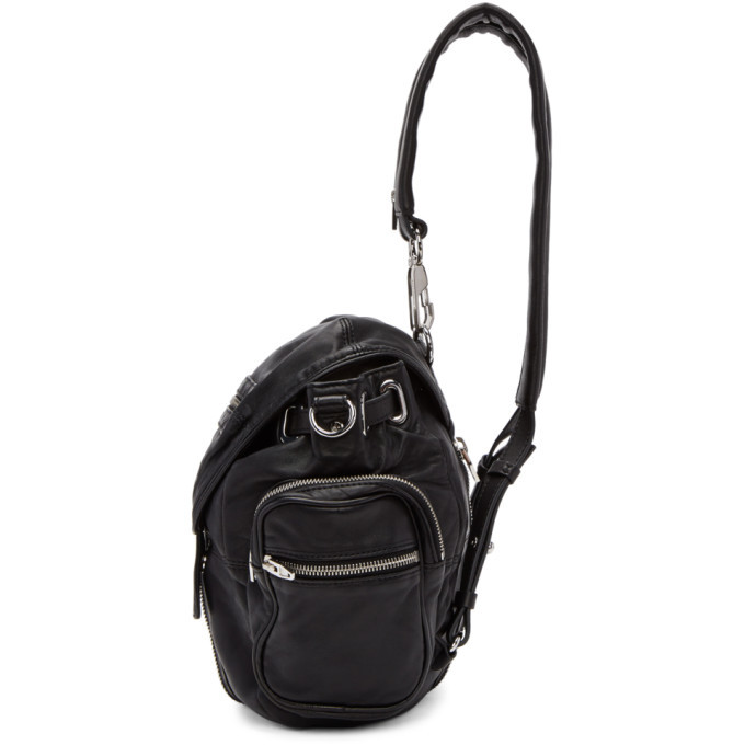 Alexander Wang Black and Silver Mini Marti Backpack Alexander Wang