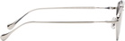 Jil Sander Silver Oliver Peoples 'Edition 5' Aviator Sunglasses