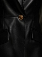 VERSACE - Single Breast Nappa Leather Jacket