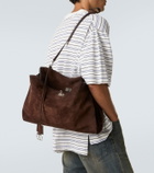 Balenciaga Rodeo suede tote bag