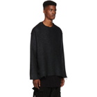 Song for the Mute Black Cropped Pullover