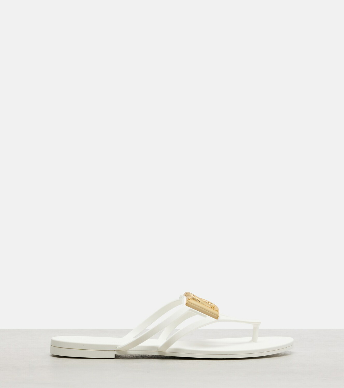 Dolce&Gabbana DG rubber thong sandals