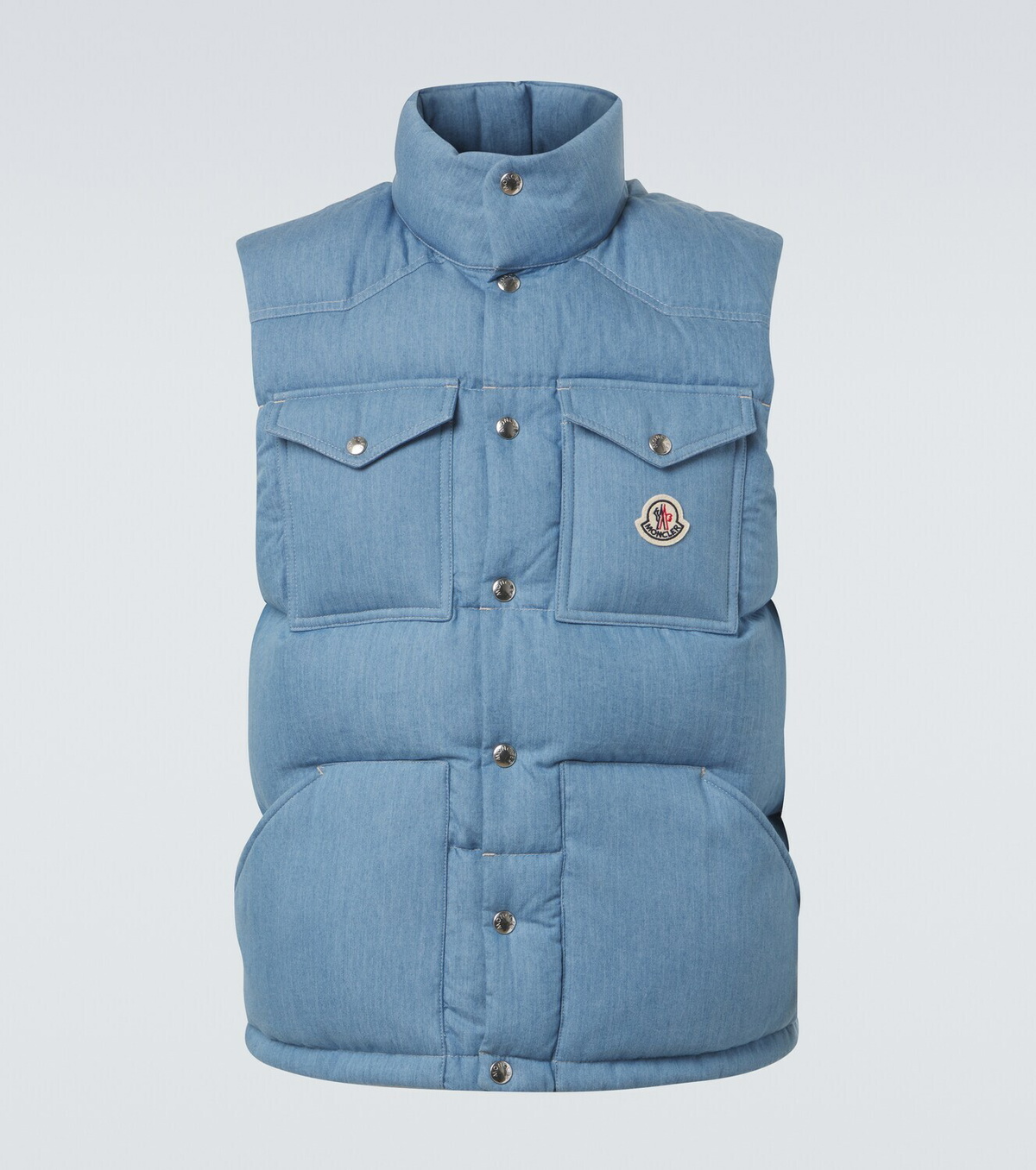 Moncler Ervional denim down vest