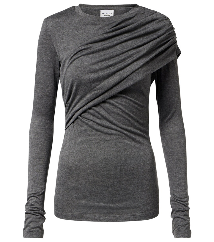 Photo: Marant Etoile Dressi draped jersey top