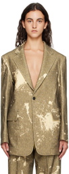 R13 Khaki Ragged Blazer