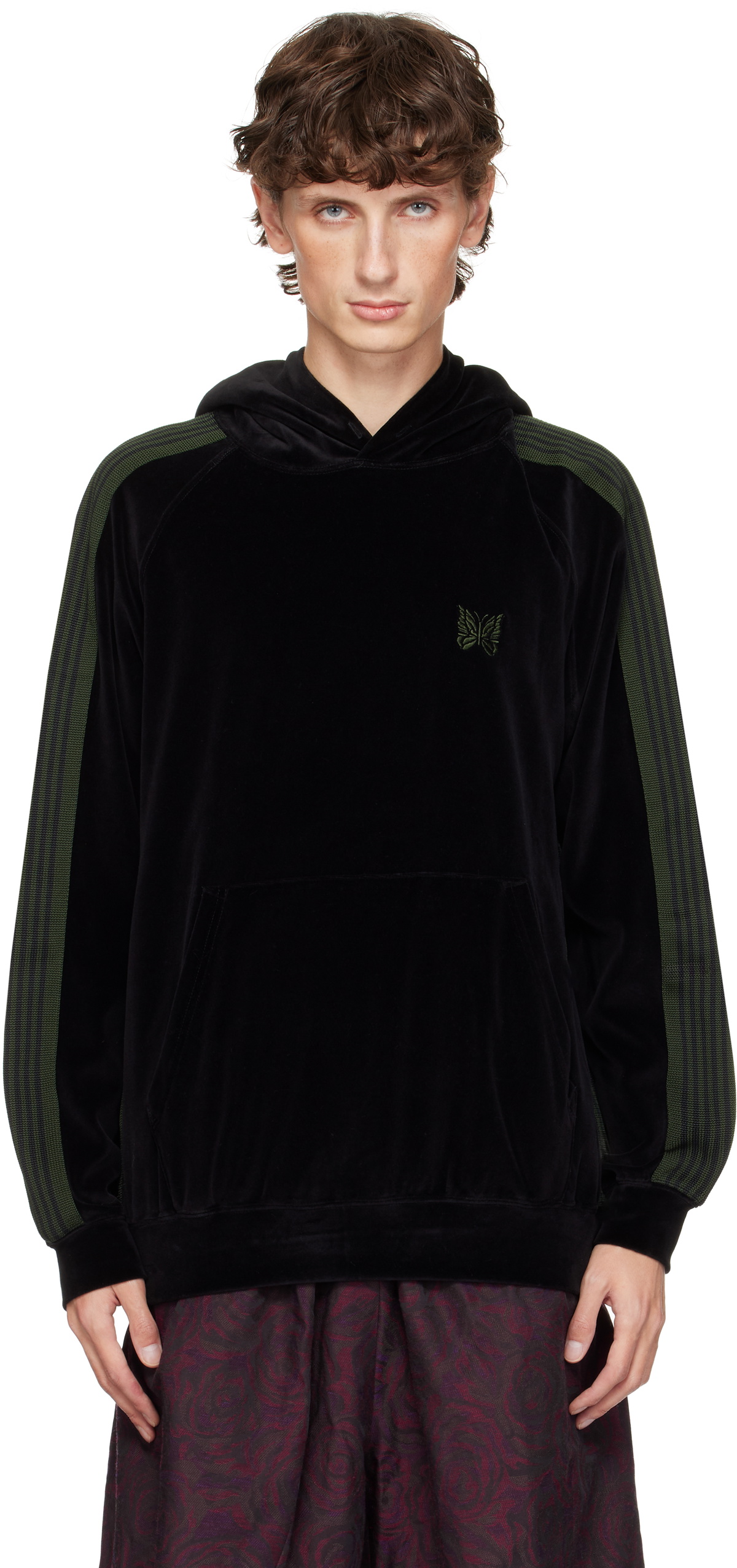 パーカー・フーディ NEEDLES Men Hoodies QV324PL BLK BLACK NEEDLES Men Hoodies QV324PL BLK BLACK (Needles/パーカー