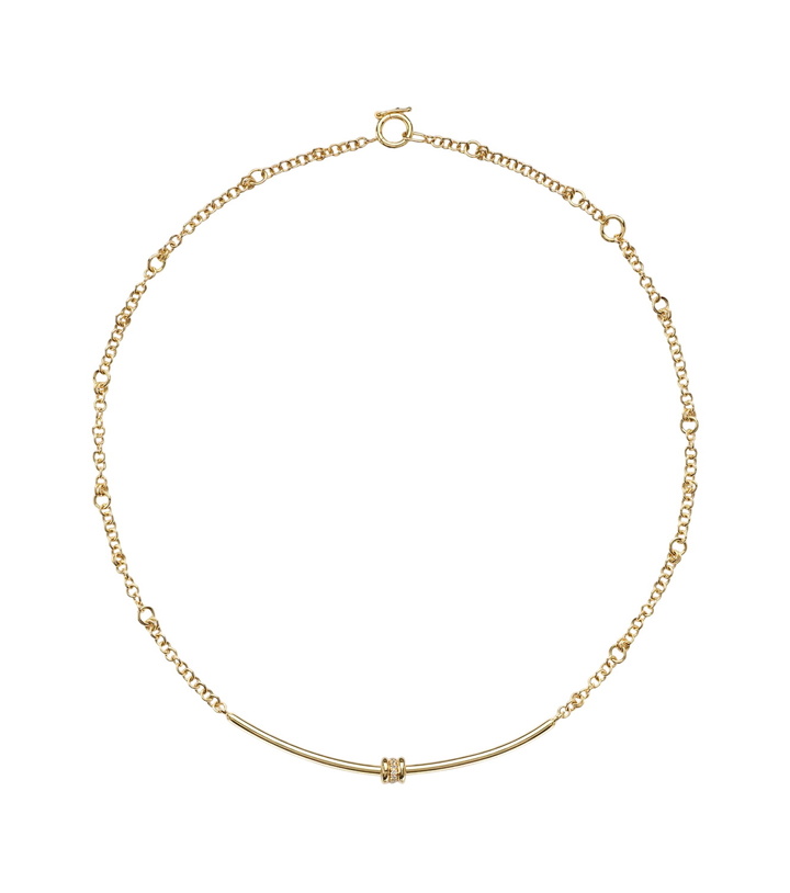 Photo: Spinelli Kilcollin Gravity Arc 18kt gold necklace with diamonds