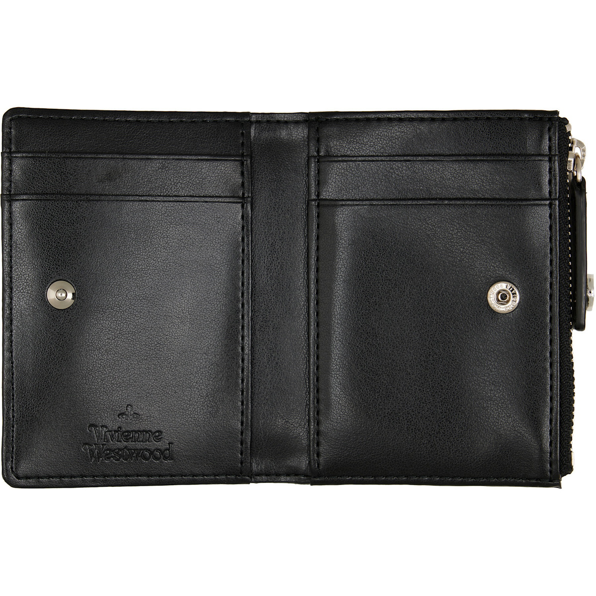 Vivienne Westwood Black Slim Flap Card Holder